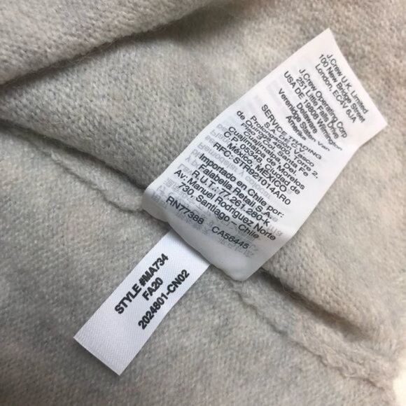 NEW Madewell Bartlett V Neck Pullover Wool Sweater in Heather Smoke Small - Picture 9 of 10